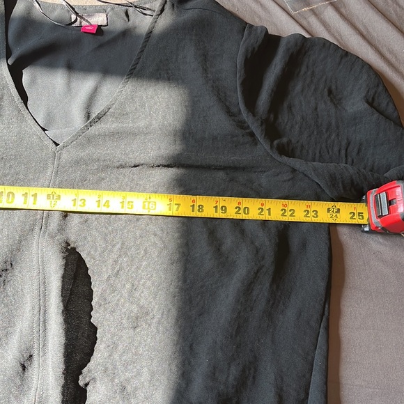 Vince Camuto Tie front black top size 1X - Picture 6 of 7